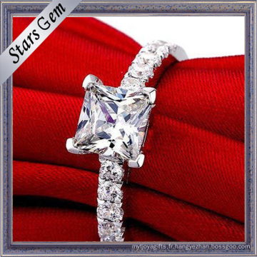 Haute qualité Argent Amoureux Romantiques Forme Anneau Mariage Jewellry